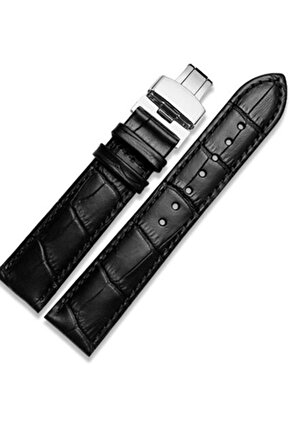 Hertür Saate Uygun  Kelebek  Toka  24  mm  Siyah   Kordon