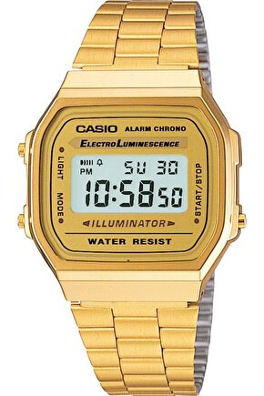 A168WG-9WDF Retro Quartz Çelik Altın Rengi