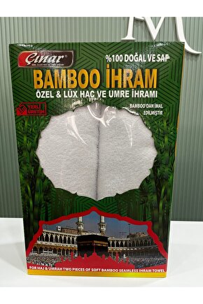 Bambu İhram Takımı – %100 Doğal ve Saf Bambu – Hac & Umre İhramı (2 Parça)