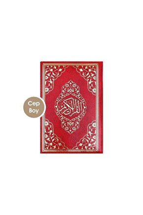 Ayfa Cep Boy Kılıflı Kuran 10x14 - Kırmızı