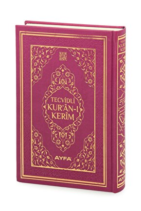 Tecvidli Kuranı Kerim - Termo Deri - Orta Boy - Fuşya Renkli - Ayfa Yayınevi - Bilgisayar Hatlı