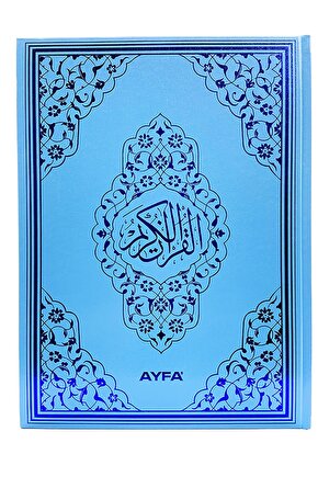 Ayfa Orta Boy Renkli Kuran-ı Kerim Mavi