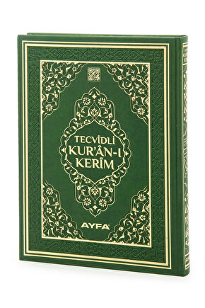 Tecvidli Kuranı Kerim - Termo Deri - Cami Boy - Yeşil Renkli - Ayfa Yayınevi - Bilgisayar Hatlı