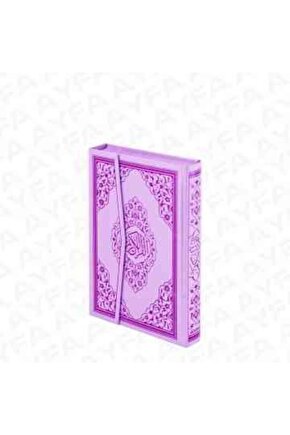 Rahle Boy Gül Desenli Kuran-ı Kerim Pembe