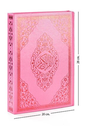 Kuranı Kerim - Sade Arapça - Rahle Boy - Sesli - Pembe Renk - Ayfa Kuran - Bilgisayar Hatlı