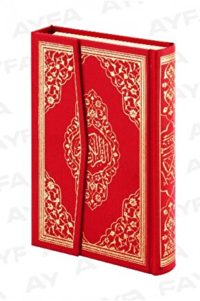 Ayfa Rahle Boy Mühürlü Kuranı Kerim Kırmızı