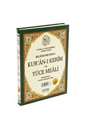 Kuranı Kerim Ve Yüce Meali - Arapça Ve Meal - Rahle Boy - Haktan Yayınları - Bilgisayar Hatlı