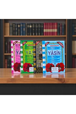 50 Adet Orta Boy Yasin-i Şerif Mevlid Cenaze Etiketli Hediyelik 80 sayfa Mealli Türkçe ve Kolay Okunuşlu 16 x 24