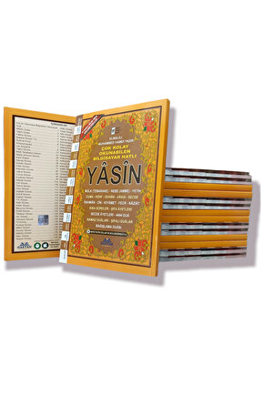 ORTABOY YASİN-İ ŞERİF 176 SAYFA İTHAL KAĞIT 10lu