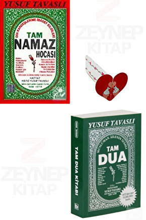 Tam Namaz Hocası ve Tam Dua Kitabı Yusuf Tavaslı 2 Kitap Set(Kalp Ayraç Hediye)