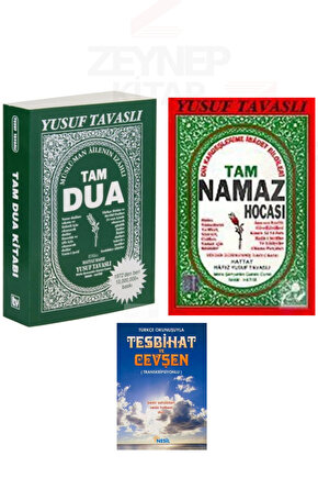 Tam Dua ve Tam Namaz Hocası 2 Kitap Set (Tesbihat ve Cevşen Hediyeli)