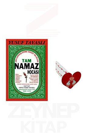 Tam Namaz Hocası - Yusuf Tavaslı (Özel Tasarım Kalp Ayraç Hediye)