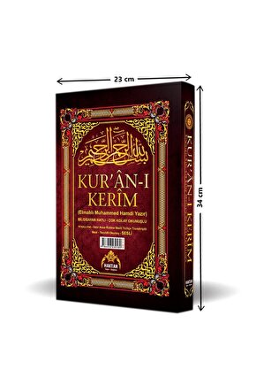 Kuranı Kerim 5 Li 4 Renk Kelime Mealli Siyah Cami Boy