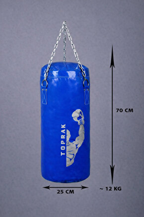 70x25 Cm Dolu Zincirli Boks Torbası (Karabina Hediyeli)