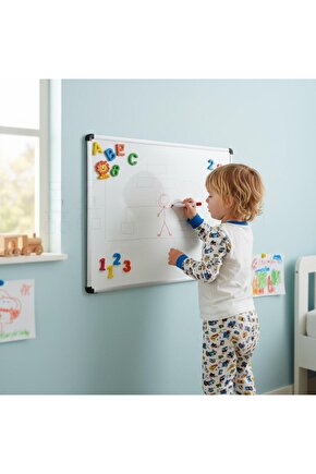 60x85 cm Manyetik Özellikli Alüminyum Çerçeve Askılı Yazı Tahtası