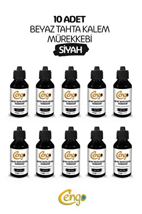 10 Adet Tahta Kalemi Mürekkebi 100 Ml - Siyah