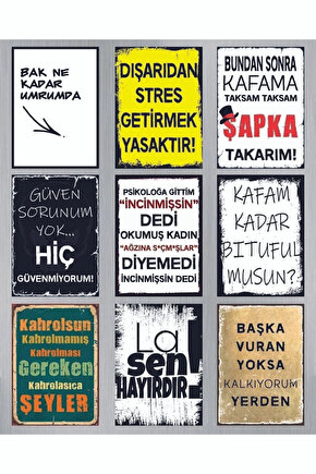 Karışık Yazılı MDF Poster Duvar Tablosu – Dekoratif Ev, Salon, Ofis İslami Tablo