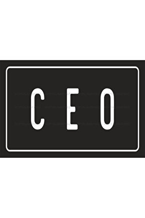 CEO patron kapı tabela komik sözler duvar yazıları retro ahşap poster