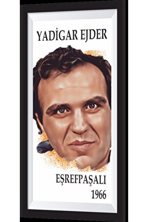 Yadigar Ejder Yeşilçam Temalı Çerçeve Görünümlü Mini Ahşap Poster