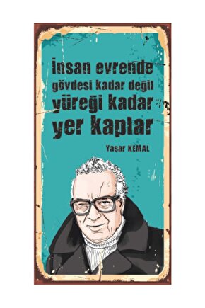 Yaşar Kemal Ahşap Edebiyat Posterleri