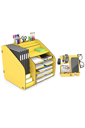 Fx-xl Modest - 6 Renk - A4 Evrak Rafı Masaüstü Organizer
