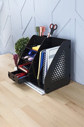 Focus Hexa Çekmeceli A4 Evrak Rafı Masaüstü Organizer
