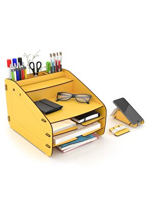 Fxm Modest - 6 Renk - A4 Evrak Rafı Masaüstü Organizer Düzenleyici
