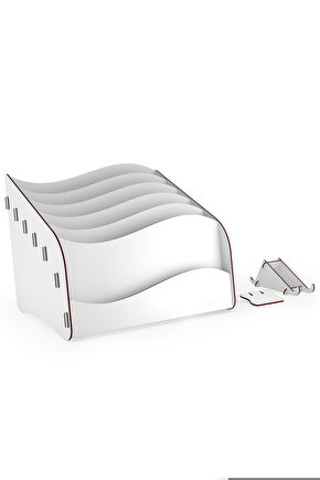 Design Otto Wavy Masaüstü Organizer Evrak Rafı - 6 Renk
