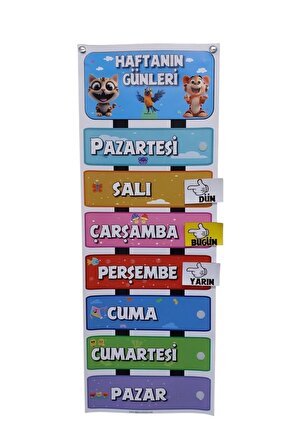 HAFTANIN GÜNLERİ ETKİLEŞİMLİ (cırt cırtlı)