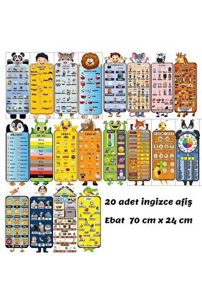 İngilizce Poster 20 Adet
