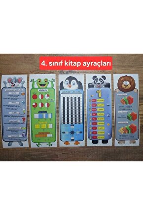 4. Sınıf Kitap Ayracı 40 Adet