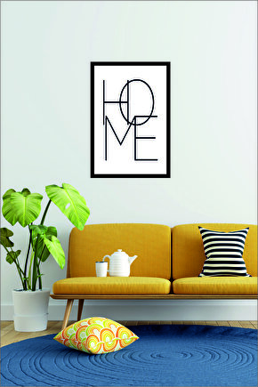 Home Yazılı Ahşap Mdf Çerçeve Görünümlü Mdf