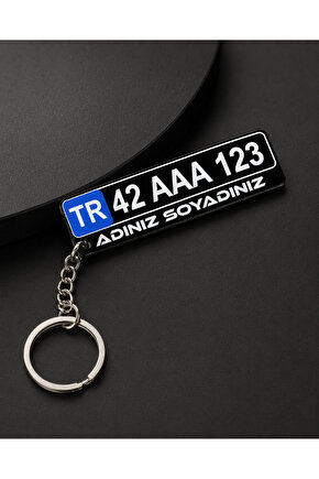 Kişiye Özel Pleksi Plaka Anahtarlık