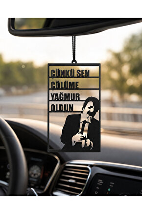 Araba Süsü Ahşap Müslüm Gürses Dikiz Aynası Süsü Hediyelik Eşya Oto Aksesuar