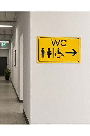 Wc Tuvalet Tabelası Kapı Yönlendirme