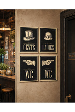 İş Yerleri, Ev Ve Mekanlar İçin Gents Ladies Ve Wc Tabelası