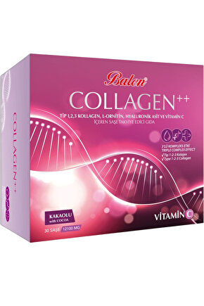 Kolajen Complex Collagen X3 Meyve Aromalı Tip 1-2-3 Asit C Vitamin 11.780Mg 350G