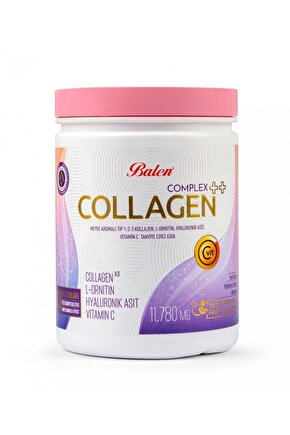 COLLAGEN COMPLEX ++ MEYVE AROMALI TİP 1,2,3 KOLAJEN , L-ORNİTİN, HYALURONİK ASİT, VİTA 575134