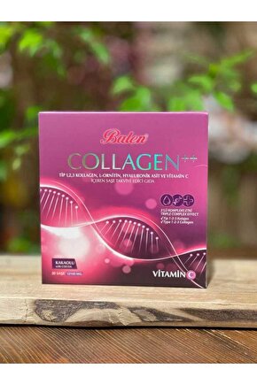 Collagen Complex++ Tip 1, 2, 3 Kollajen, L-Ornitin, Hyal. Asit, Vitamin C Şase Kakaolu
