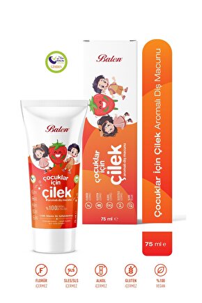 Doğal Çocuklar İçin Çilek Özlü Diş Macunu * 75 ML