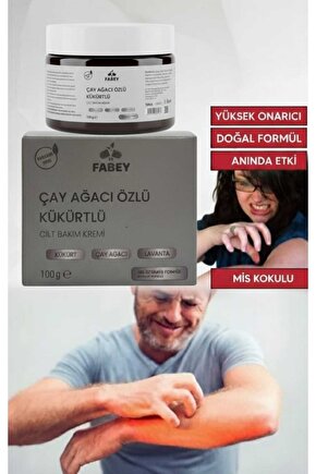 esfabey Çay Ağacı Özlü Kükürtlü Krem 100g