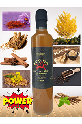 Doğal Ginseng Sirkesi 500 ml
