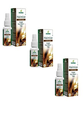 3 Kutu Destek Hairnice 14 Bitki Özlü Doğal Saç Bakım Yağı Keratin + E Vitamini Doğal Saç Bakımı