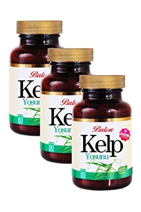 Kelp Ekstraktı Selenyum 375 Mg 60 Kapsül X 3 Adet