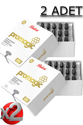 2 Adet Promagic Propolis Ekstraktı ve Çörekotu Yağı İçeren 60 Adet Yumuşak Kapsül