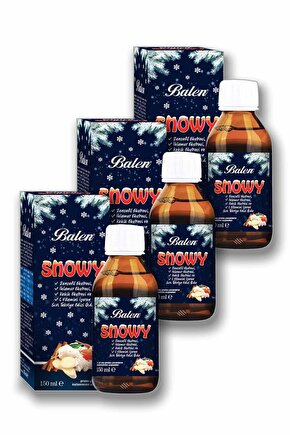 Snowy Zencefil - Ihlamur Ekstresi Şurup 150 ml X 3 Adet