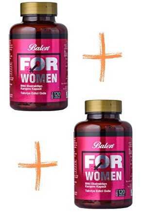 For Women Bitki Ekstratları Karışımı Kapsül 620 Mg 120 Kapsül 2 Adet