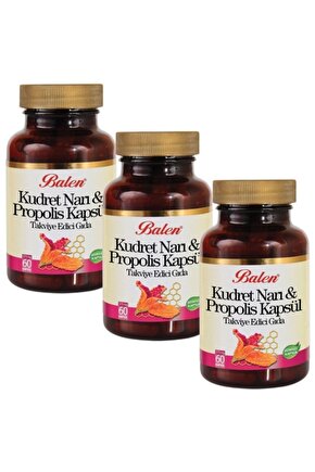 Kudret Narı Propolis Kapsül 375 mg *60 3 Adet