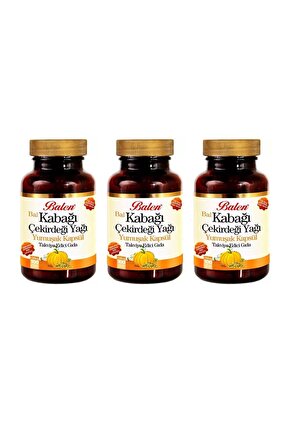 Kabak Çekirdeği Yağı Kapsülü 1380 Mg 3x100 Adet
