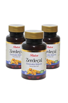 Zerdeçal Ekstraktı 60 Kapsül - 325 mg - 3 Adet